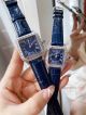Best Quality Cartier Santos-Dumont Quartz Blue Watches Diamond-set (6)_th.jpg